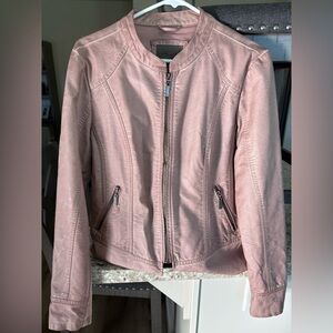 Maurices Blush Leather Jacket